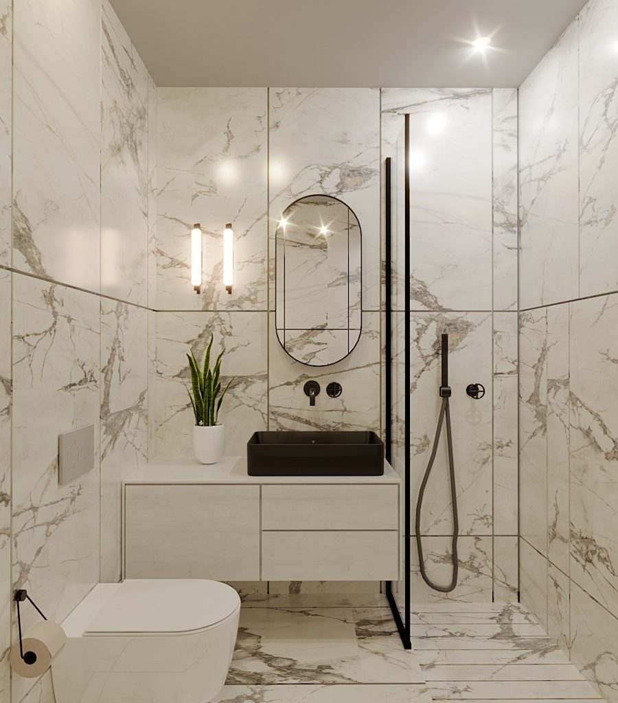 real estate investment bedroom single life new apartment asterna bathroom marble italian spain spanish